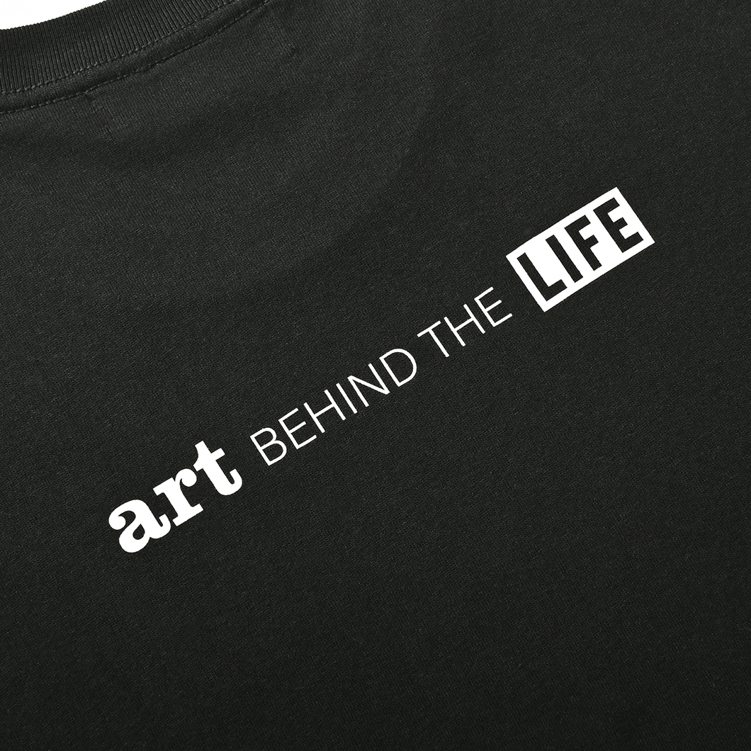 ART BEHIND THE LIFE T-SHIRT SS BLACK
