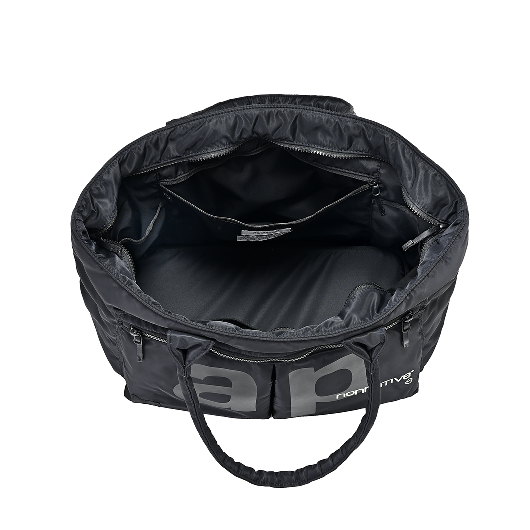 RAMIDUS (NOT MIRAGE) TOTE BAG (L) BLACK
