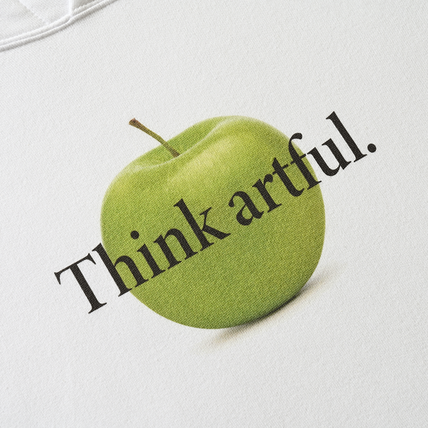Think Artful. HOODIE WHITE