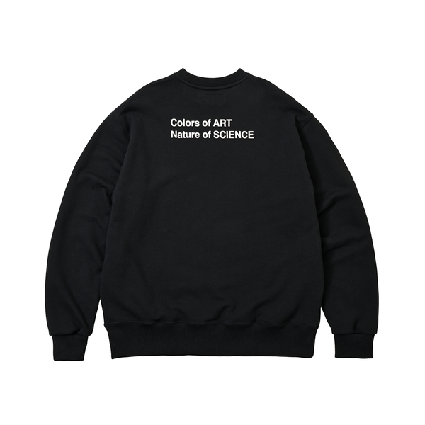 Colors of ART Crewneck Sweat Black (white embroidery)