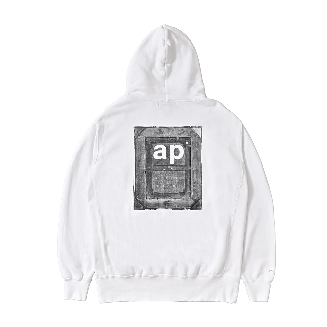 BACK SIDE OF THE FRAME HOODIE WHITE