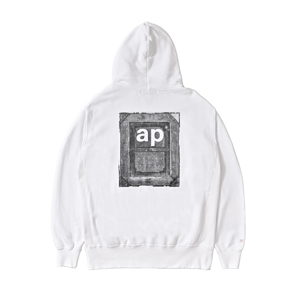 BACK SIDE OF THE FRAME HOODIE WHITE