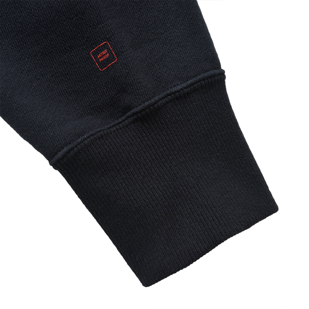 ARTIST PROOF STENCIL HOODIE BLACK