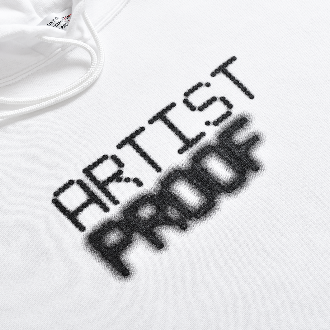 LED ARTIST PROOF HOODIE WHITE