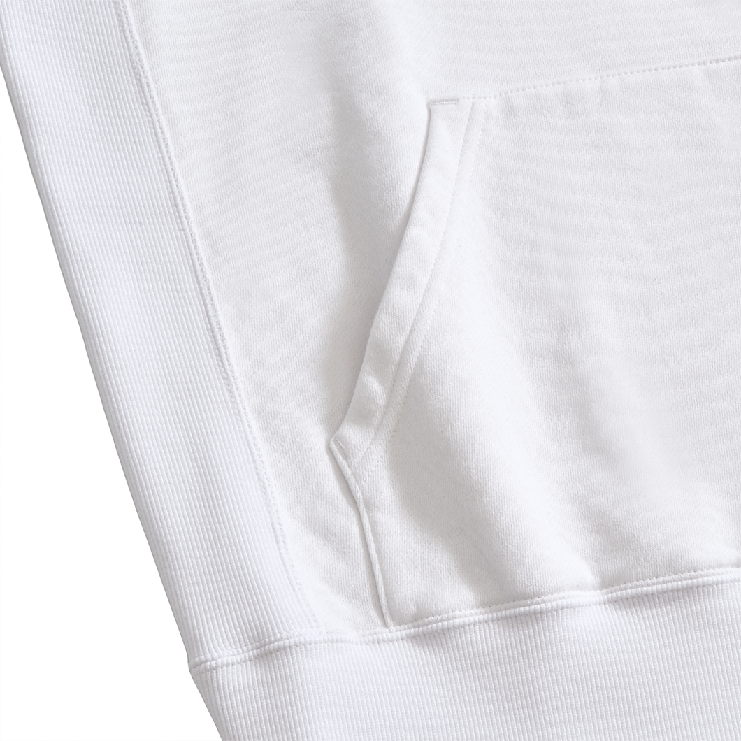 BACK SIDE OF THE FRAME HOODIE WHITE