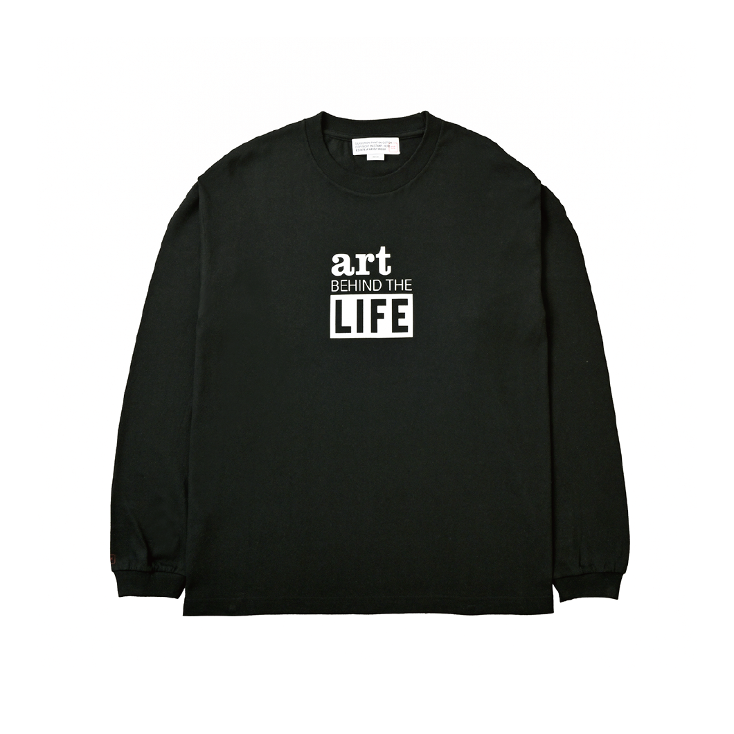 ART BEHIND THE LIFE T-SHIRT LS BLACK