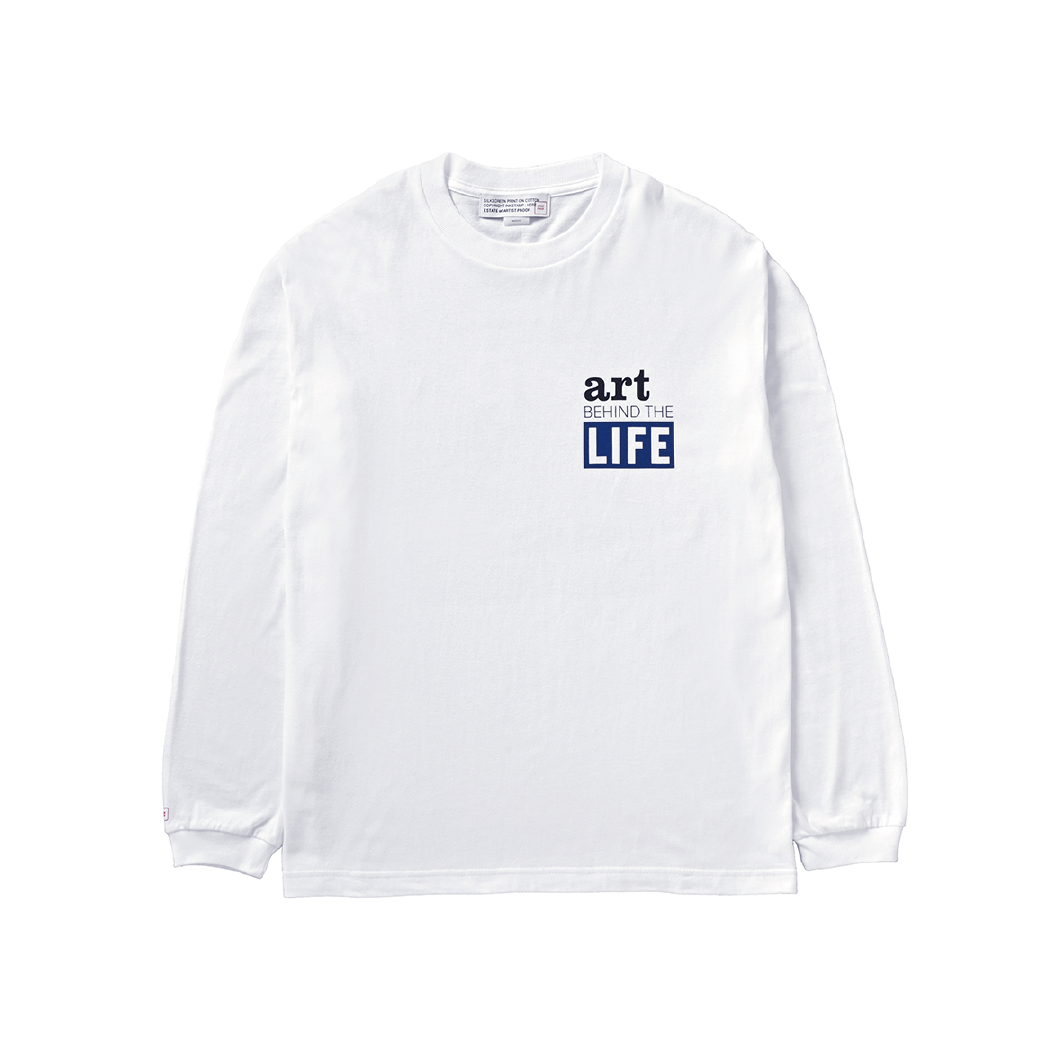 BACK SIDE OF THE FRAME T-SHIRT LS WHITE