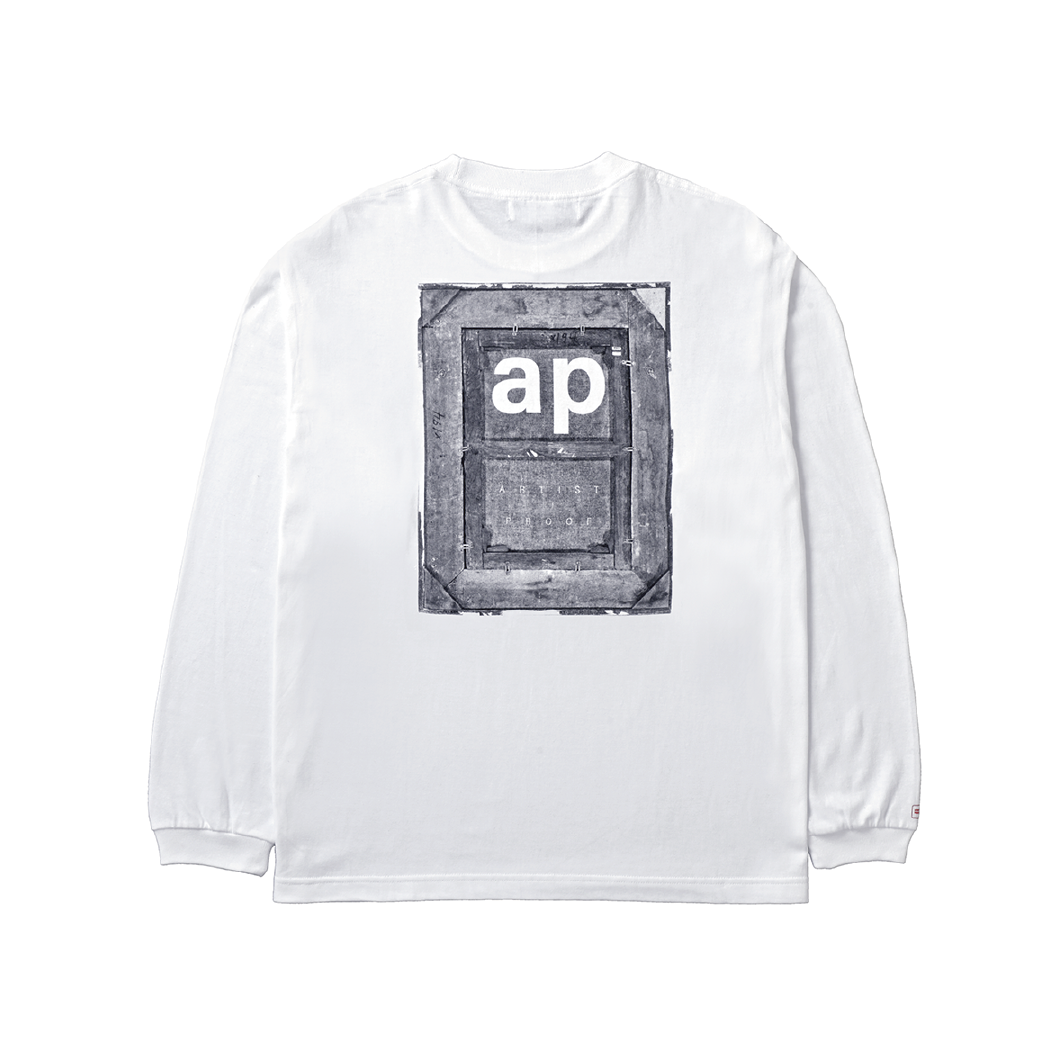 BACK SIDE OF THE FRAME T-SHIRT LS WHITE