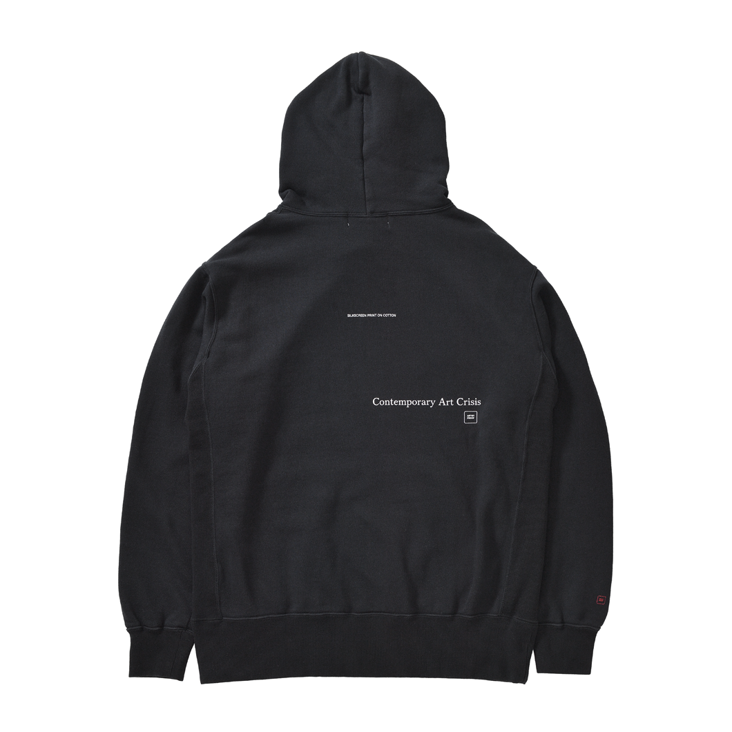 CONTEMPORARY ART CRISIS HOODIE BLACK