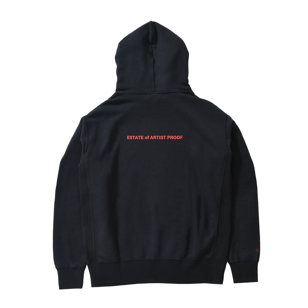 MONOCHROME SKULL HOODIE BLACK