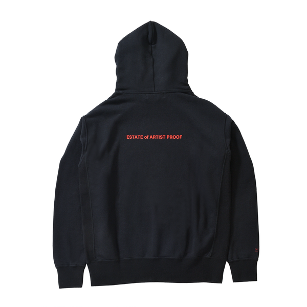 MONOCHROME SKULL HOODIE BLACK