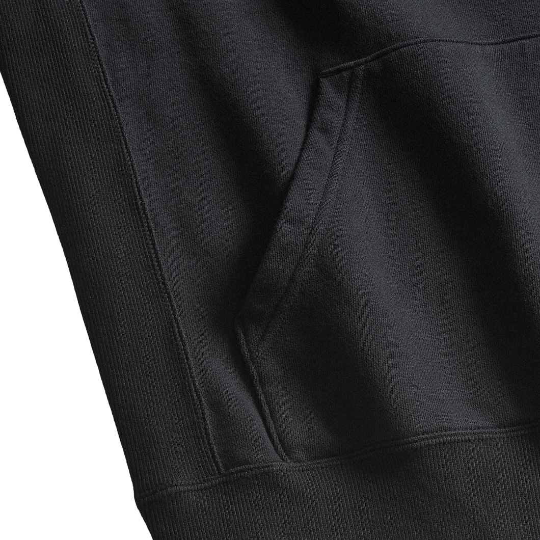 MONOCHROME SKULL HOODIE BLACK