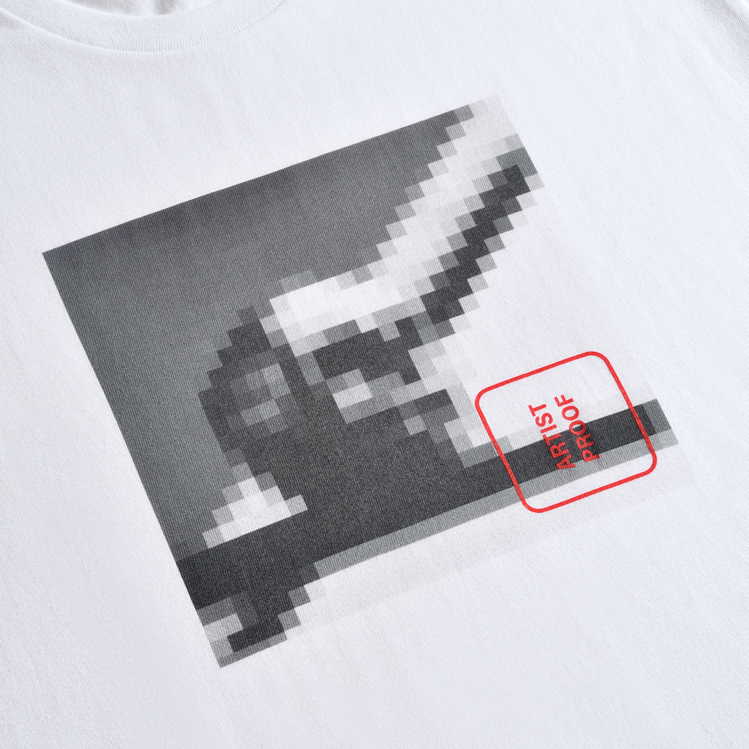 MONOCHROME SKULL T-SHIRTS WHITE