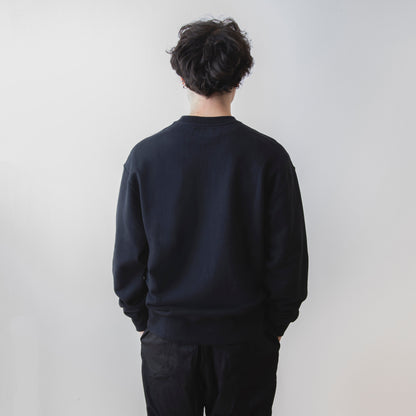 3Lines Logo Crewneck Sweat  Black (white embroidery)