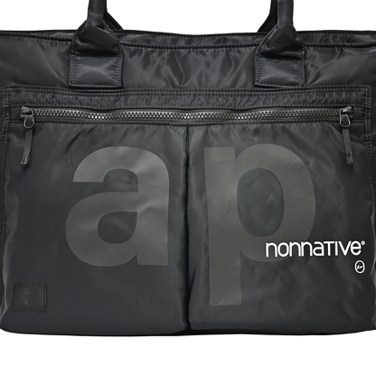 RAMIDUS (NOT MIRAGE) TOTE BAG (L)  BLACK