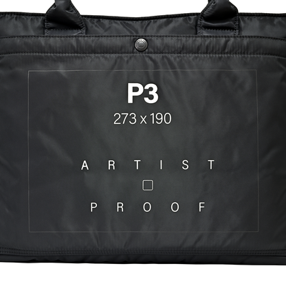 RAMIDUS (NOT MIRAGE) TOTE BAG (L)  BLACK