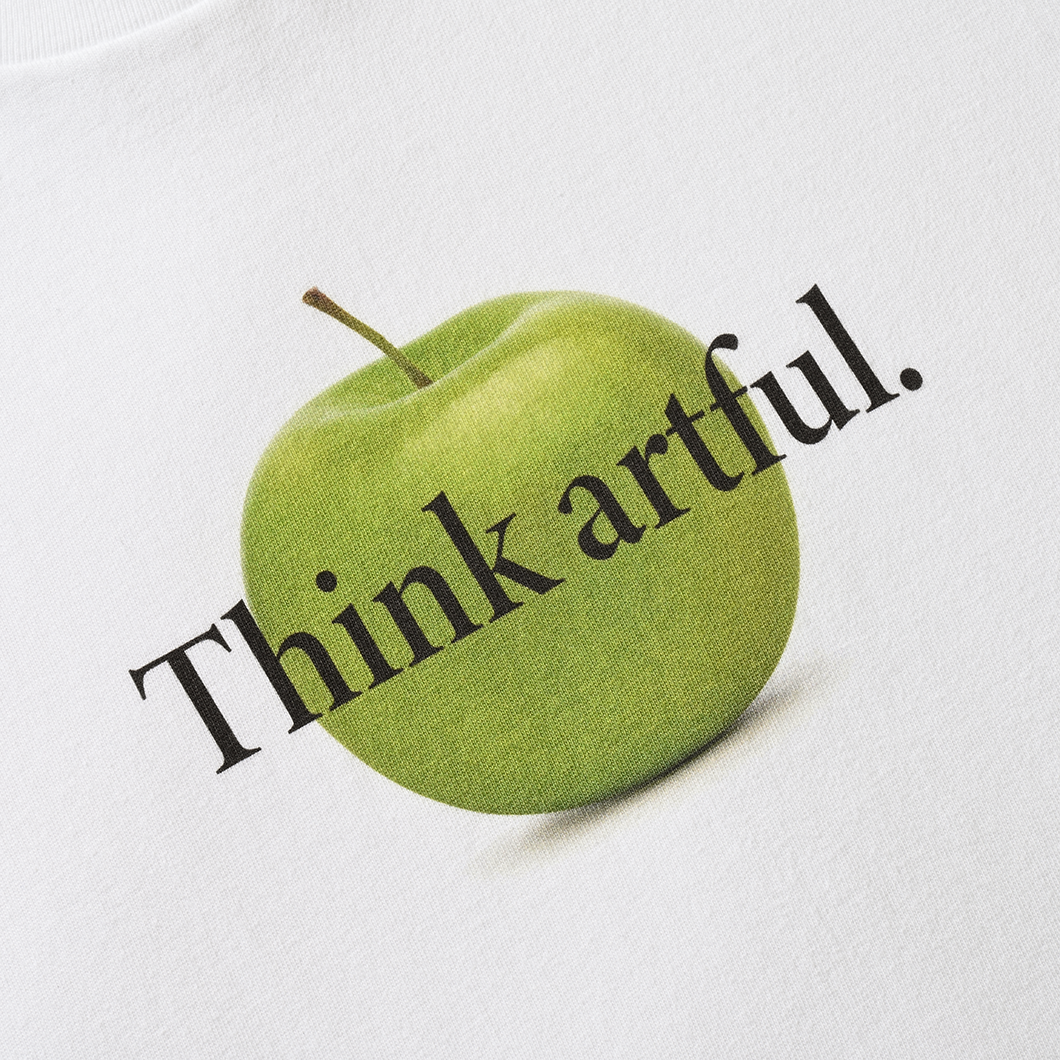 Think Artful. T-SHIRT LS WHITE