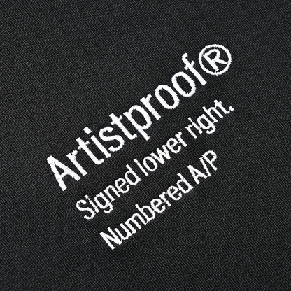 3Lines Logo  L/S T-Shirt  Black（white embroidery）