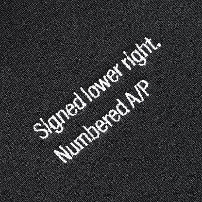 Split Logo Hoodie Sweat Black (white embroidery)