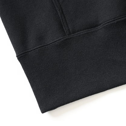 Split Logo Hoodie Sweat Black (white embroidery)