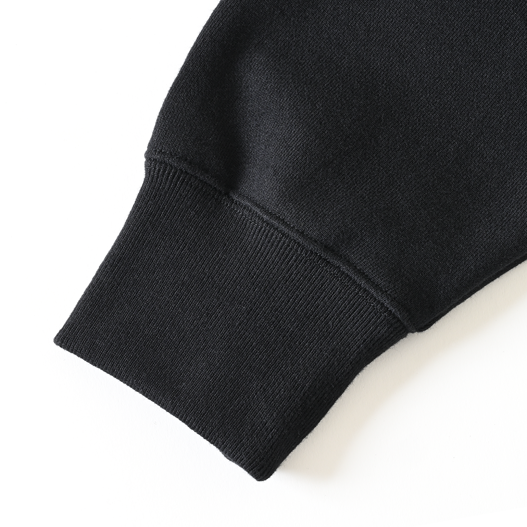 Split Logo Hoodie Sweat Black (white embroidery)