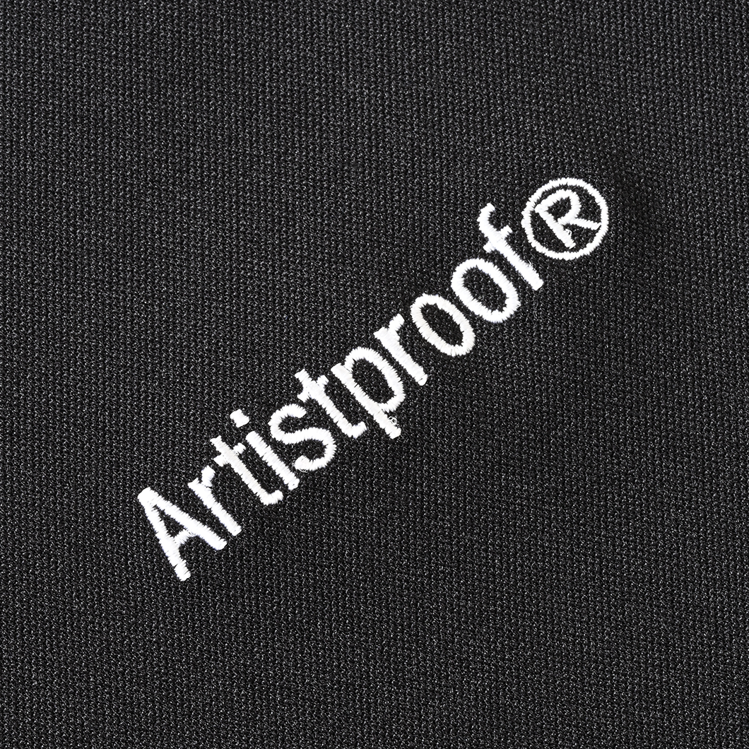 Split Logo Crewneck Jersey Stretch  Black