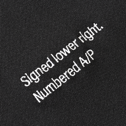 Split Logo Crewneck Jersey Stretch  Black