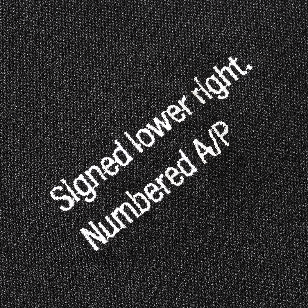 Split Logo Crewneck Jersey Stretch  Black