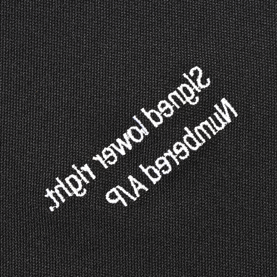 Split Logo Crewneck Jersey Stretch  Black