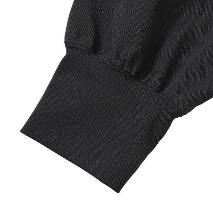 Split Logo Crewneck Jersey Stretch  Black