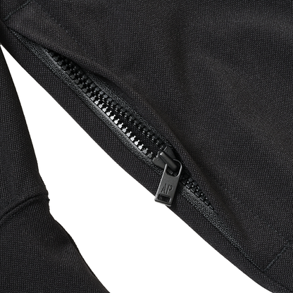 Split Logo Crewneck Jersey Stretch  Black