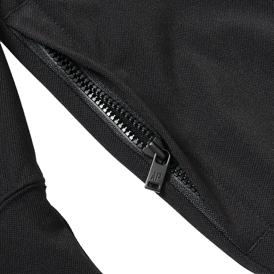 Split Logo Crewneck Jersey Stretch  Black