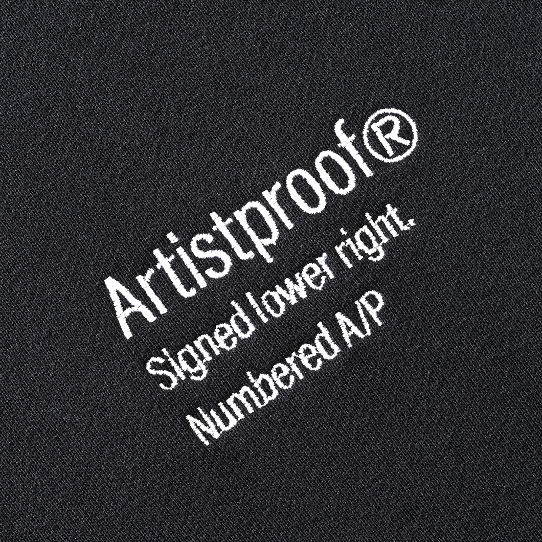 3Lines Logo Crewneck Sweat  Black (white embroidery)