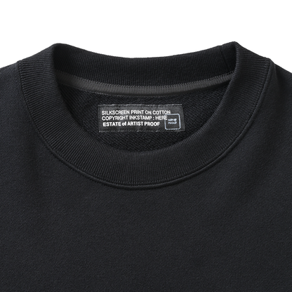 Colors of ART Crewneck Sweat  Black (white embroidery)