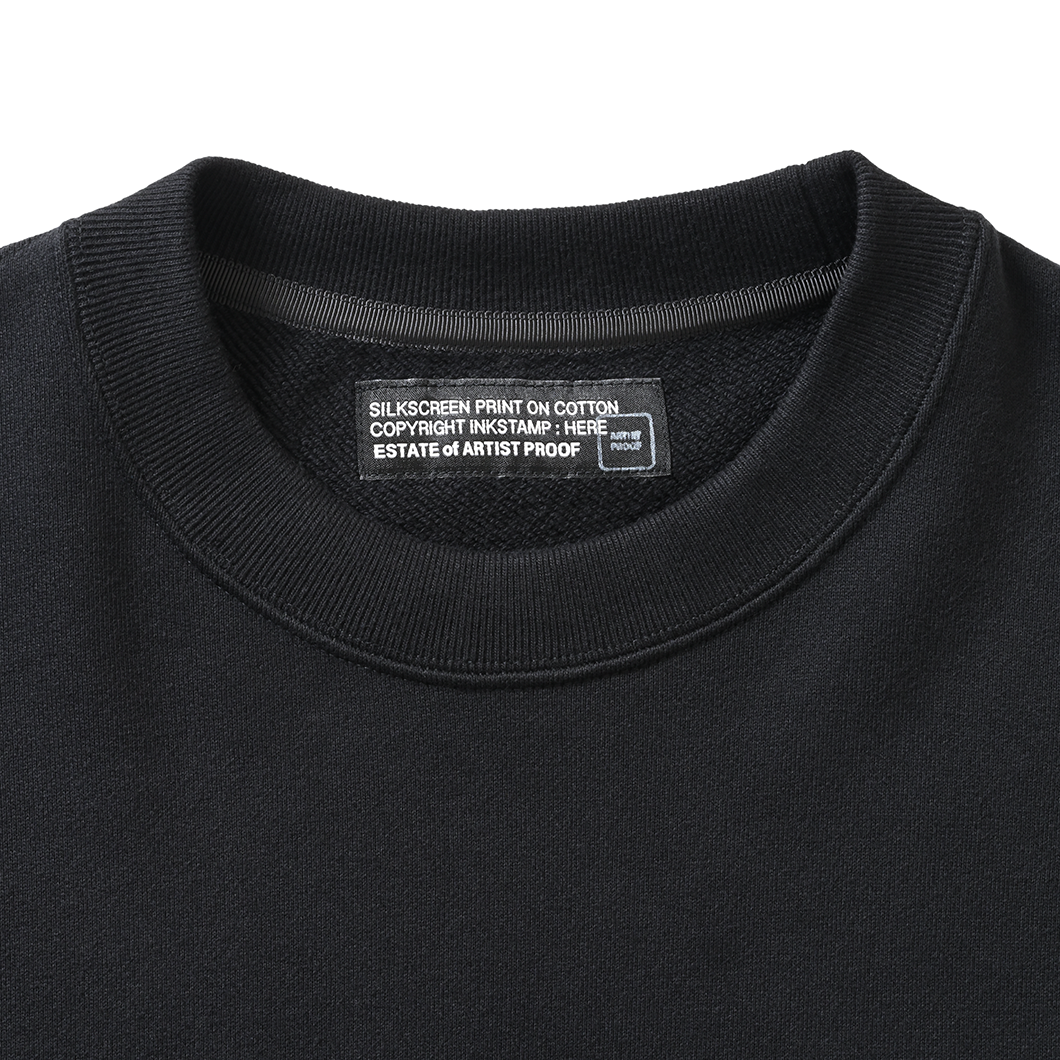 Colors of ART Crewneck Sweat  Black (white embroidery)