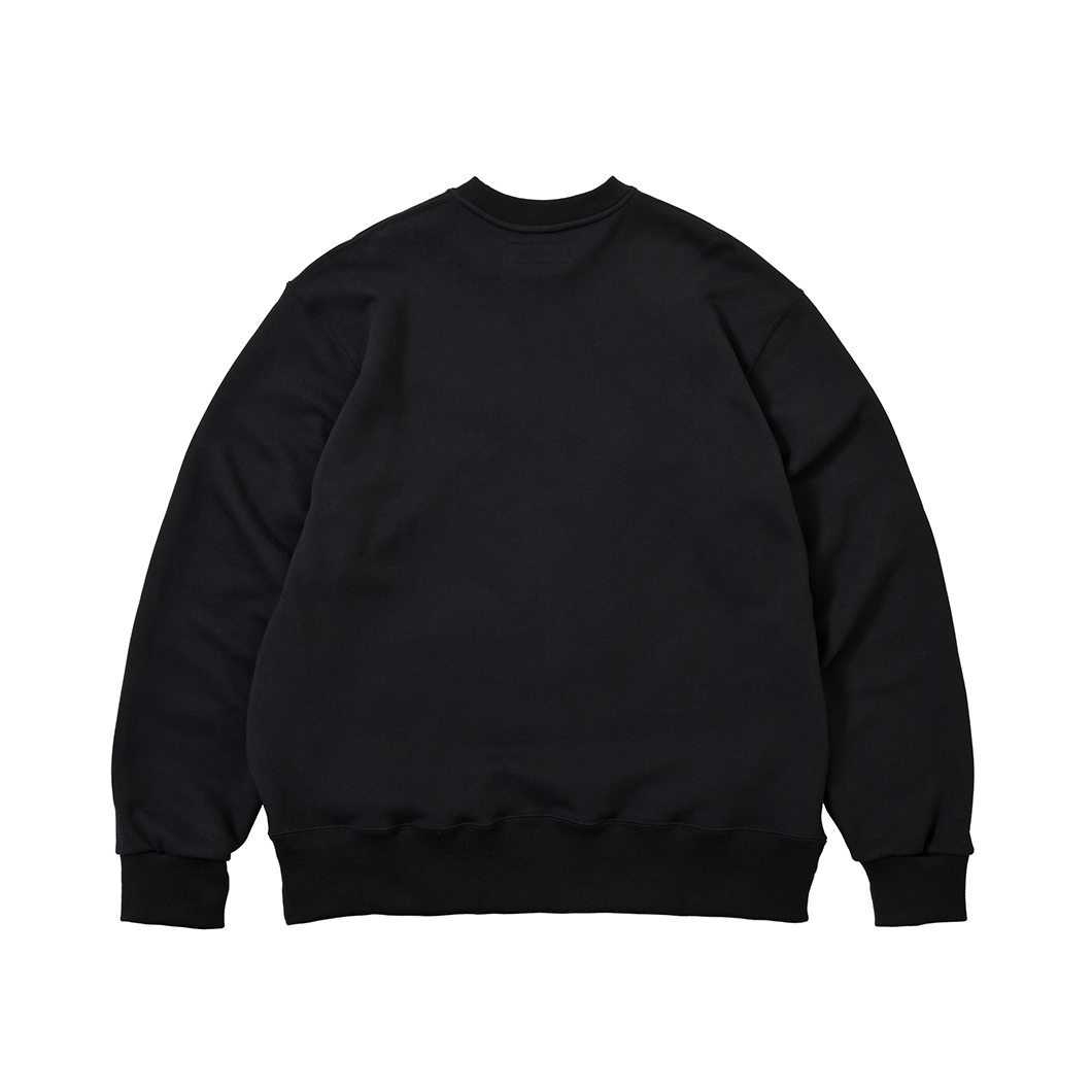 3Lines Logo Crewneck Sweat  Black (white embroidery)