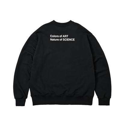 Colors of ART Crewneck Sweat  Black (white embroidery)