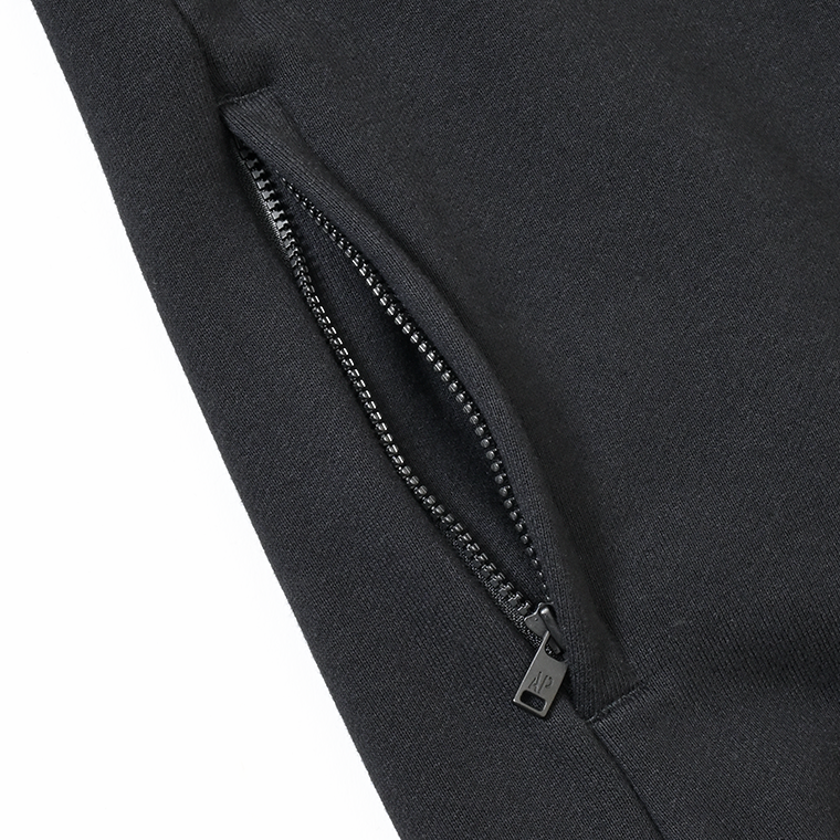 3Lines Logo Crewneck Sweat  Black (white embroidery)