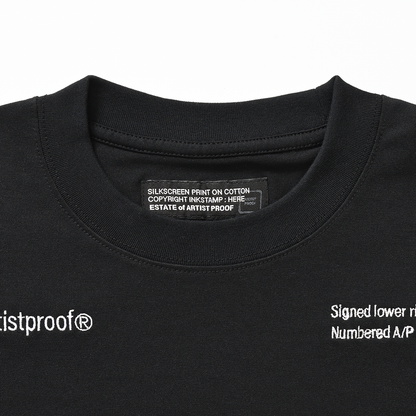 Visual Arts S/S T-shirt w/Drawcord  Black