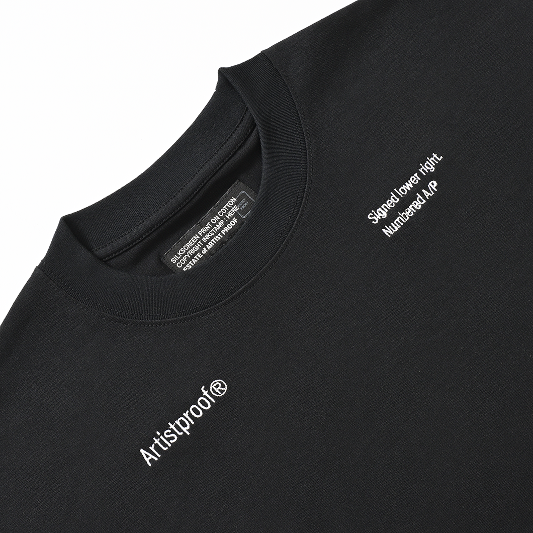 Visual Arts S/S T-shirt w/Drawcord  Black