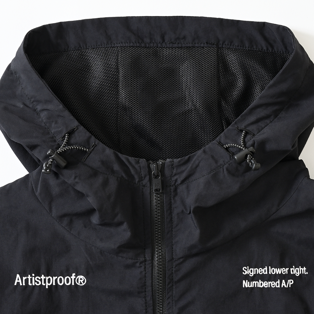 CORDURA®︎ Nylon Hooded Jacket w/Drawcord Black