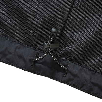 CORDURA®︎ Nylon Hooded Jacket w/Drawcord Black