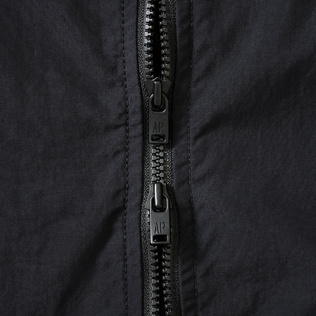 CORDURA®︎ Nylon Hooded Jacket w/Drawcord Black