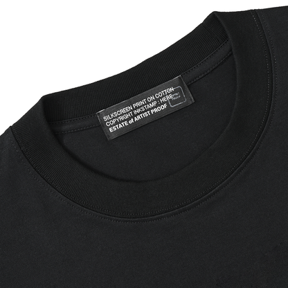 3 Lines Logo S/S T-Shirt Black（white embroidery）