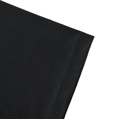 3 Lines Logo S/S T-Shirt Black（white embroidery）