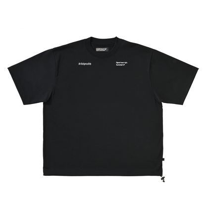 Visual Arts S/S T-shirt w/Drawcord  Black