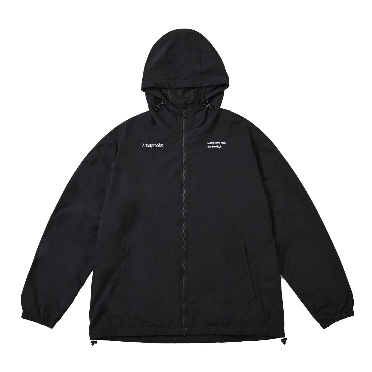 CORDURA®︎ Nylon Hooded Jacket w/Drawcord Black