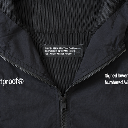 CORDURA®︎ Nylon Hooded Jacket w/Drawcord Black