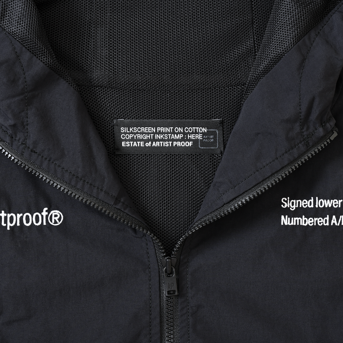 CORDURA®︎ Nylon Hooded Jacket w/Drawcord Black