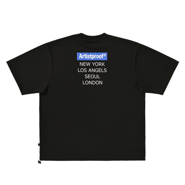 Art Fair 2003  S/S T-shirt w/Drawcord Black(NEWYORK/L.A./SEOUL/LONDON）